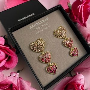 New Baublebar Heart Dangle Earrings